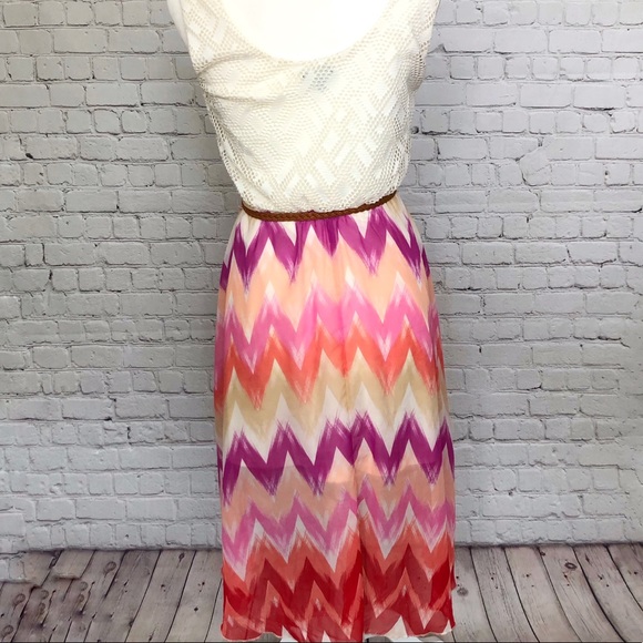 Chevron high low dress - Picture 3 of 3